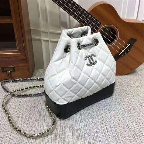 chanel gabreille black white small|Chanel gabrielle hobo bag.